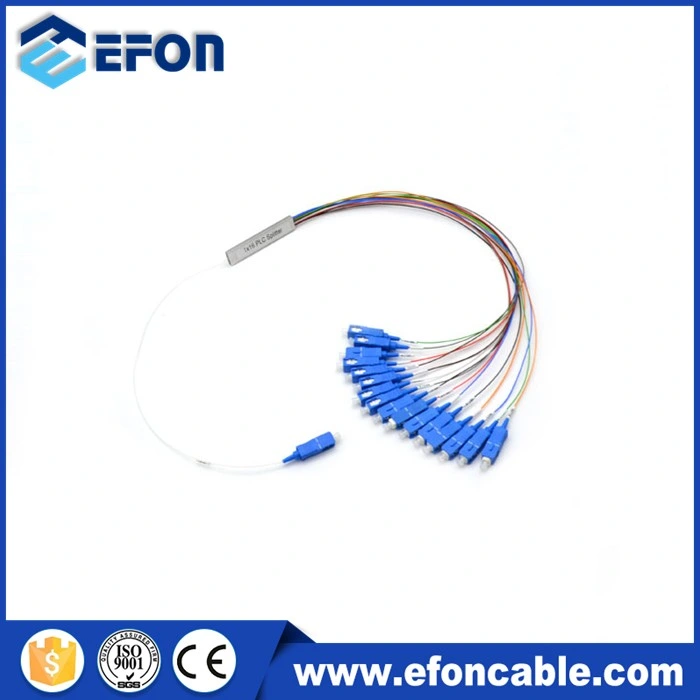 Gpon 1 4 Fiber Optic Splitter, OEM 1X2 PLC Fiber Optic Splitter Box, 4 Way 144 Core Splitter