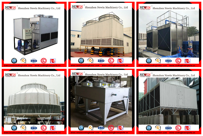 Counter Flow Round Fibreglass Round Cooling Tower 40 Ton