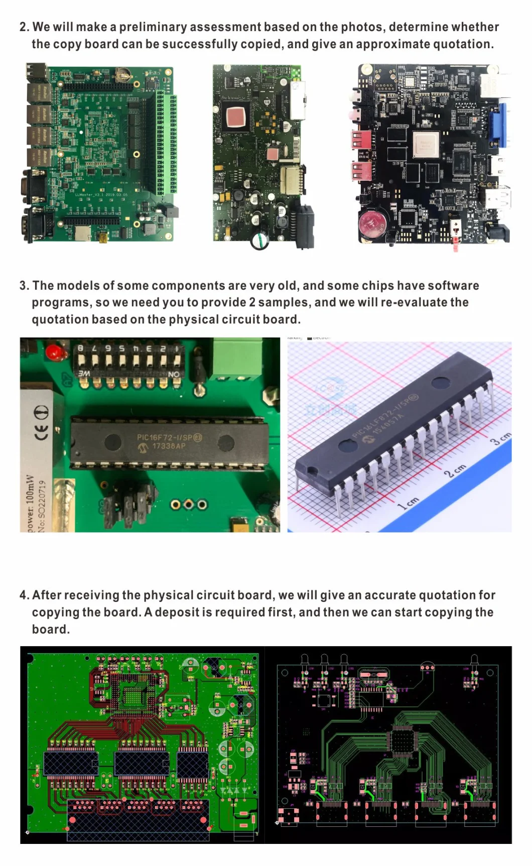 Reverse Engineering PCB PCBA PCB and PCBA Aoi Reverse Engineering Bare PCB Assembly Electronic Board