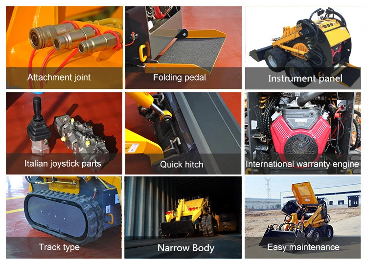 Hr300 Mini Skid Drill Auger, Mini Skid Steer Loader, Skid Steer Laoder, Mini Loader, Wheel Loader, Ce Certification, Various Attacchmets