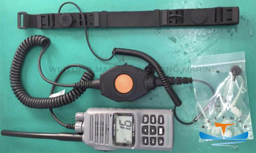 Waterproof Long Range Marine Two Way Radios Handheld VHF UHF Portable Radio with Externel Mic