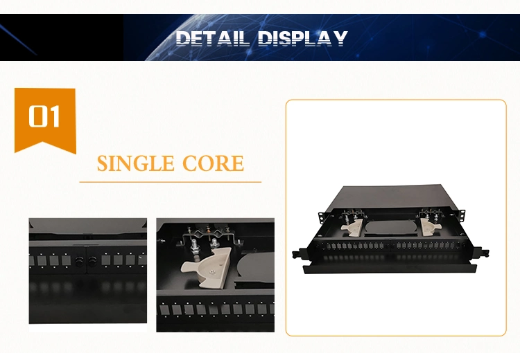 Manufactory Price 12 24 48 96 Core Port FTTH Splicing Fiber Optic Patch Panel Terminal Box