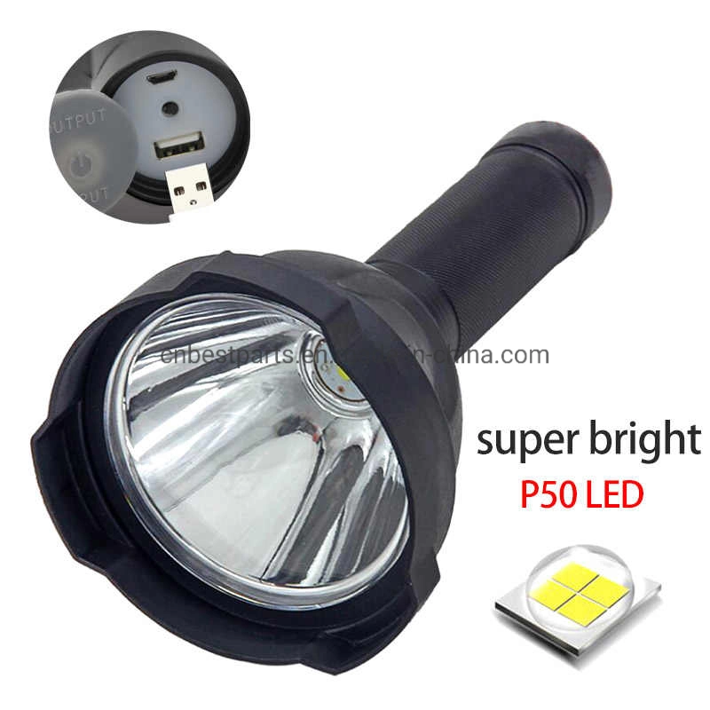 High Powerful 30W LED Handheld Spotlight LED Waterproof Torch for Hunting Camping Searching Rechargeable