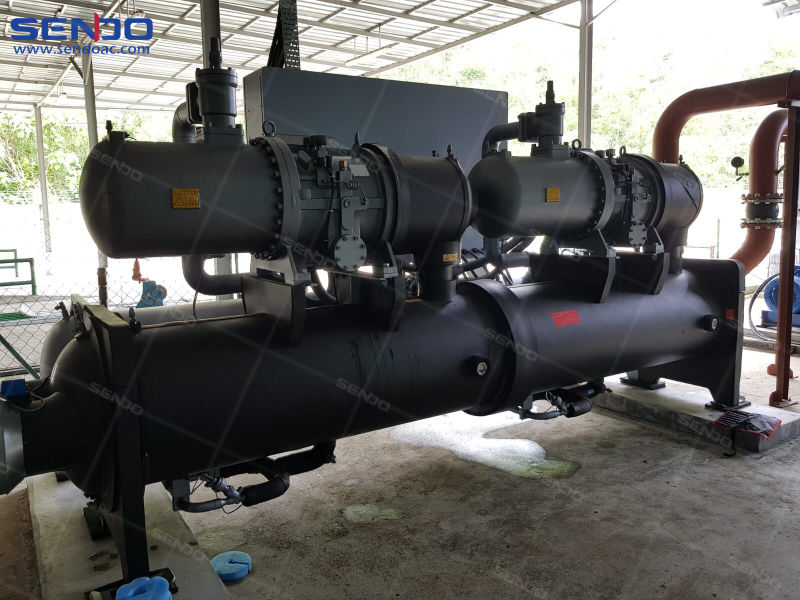 Falling Film Water Cooled Screw Chiller / Industrial Water Chiller