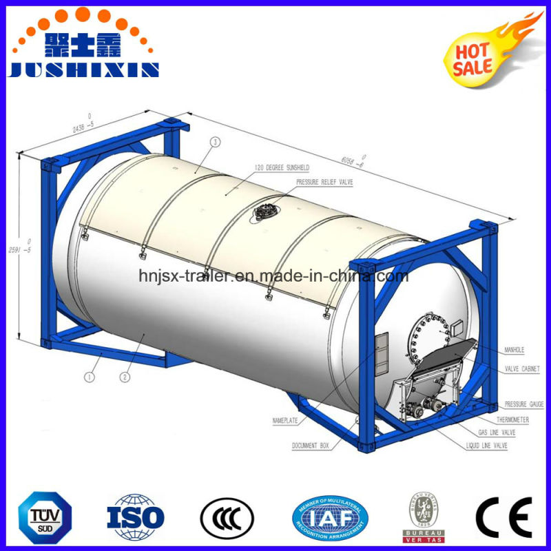 China Manufacturer LPG ISO Gas Storage Pressure Tank for Sale