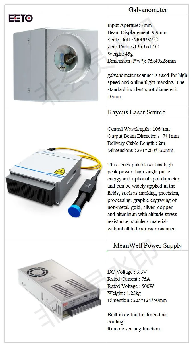 20W 30W 50W Fiber Laser Marking Machine for Marking acrylic, Wood, Paper, Glass, MDF