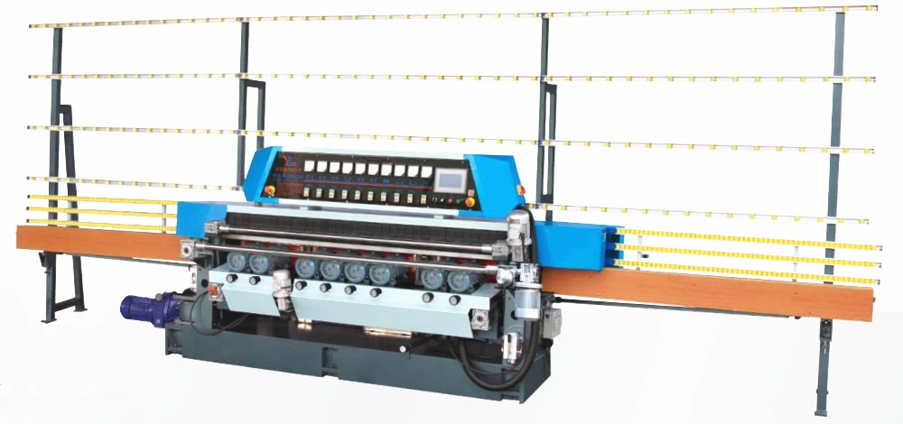 10 Spindles Flat Straight Line Beveling Glass Machine