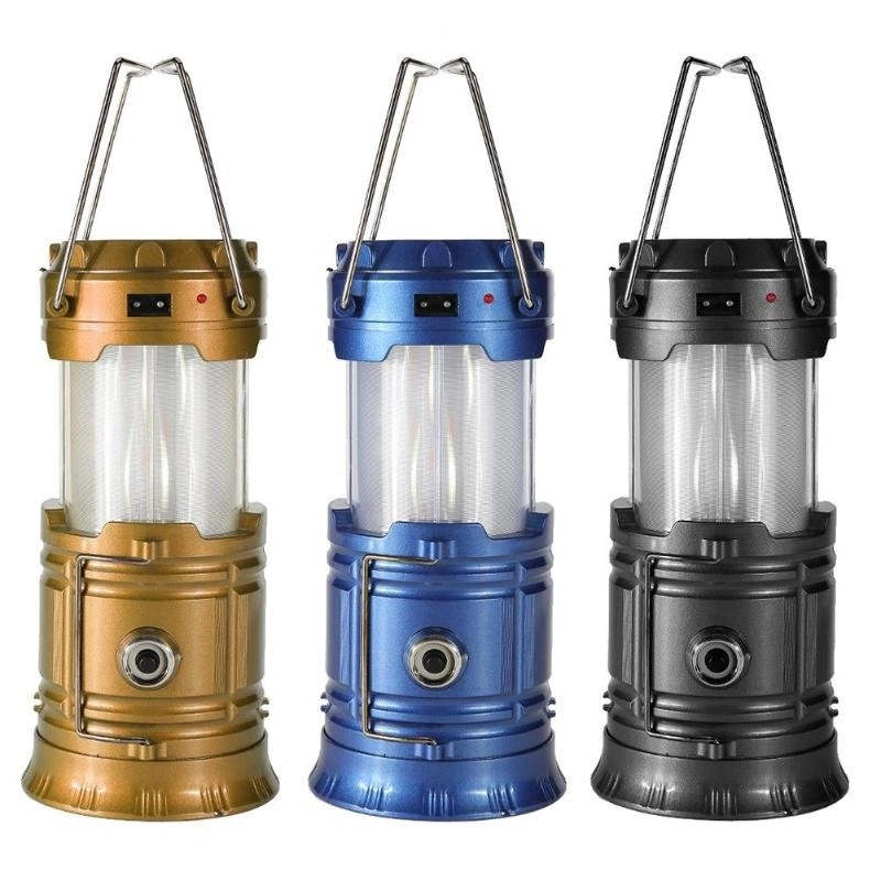 Portable Retractable Solar Camping Tent Light Flame Lamp Lantern Flashlight Outdoor Night Light