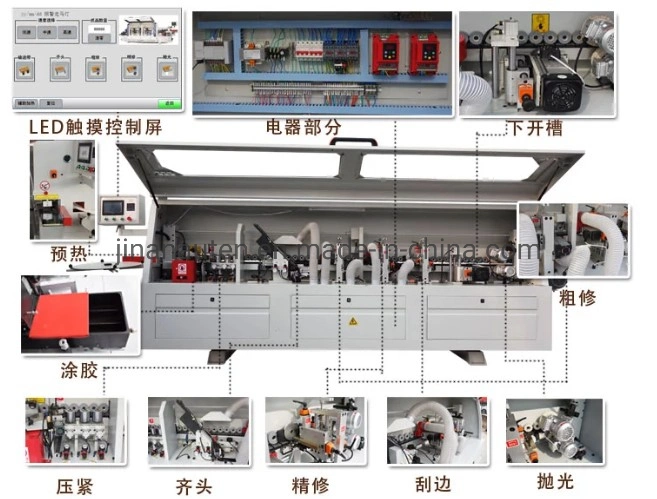 Automatic Through Feed Edge Banding Machine MDF Edge Banding Machine for Door