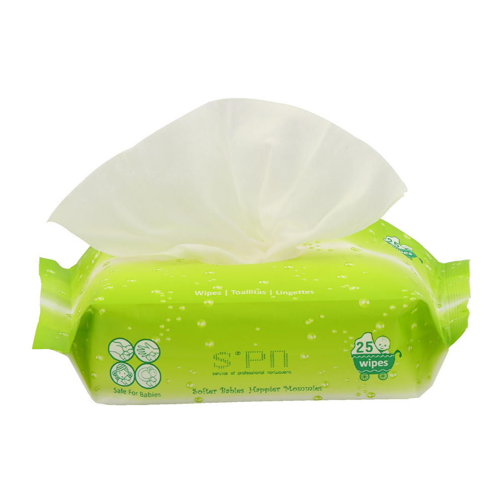 Special Nonwovens 99.9%Water+0.1% Soybean Extract Aloe Vera and Vitamin Baby Wipes Skincare Wet Wipes