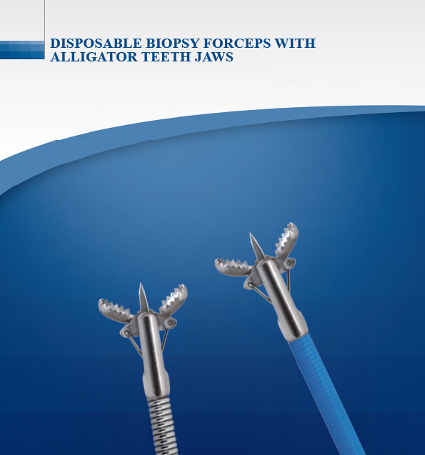 Disposable Biopsy Forceps with Alligator Teeth Jaws