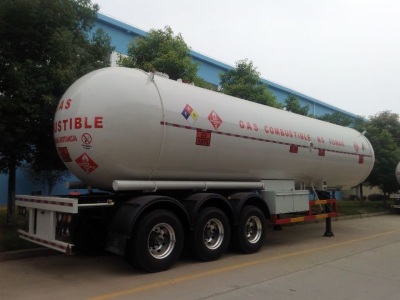 56 Cubic Meter 3 Axles Pressure Vessel LPG Tanker Trailer LPG Trailer