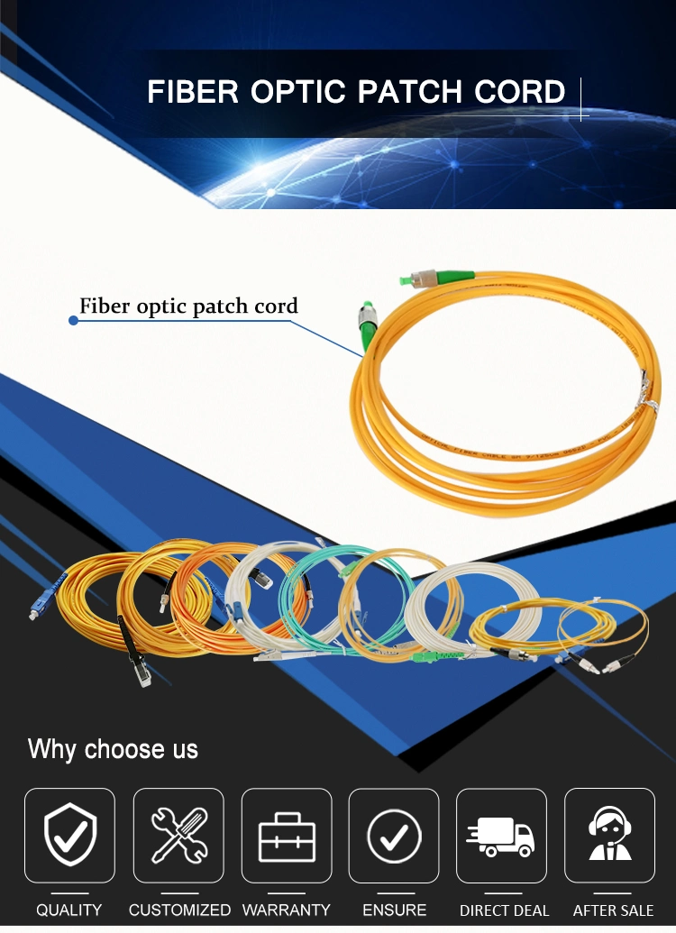 Manufacturing G657A1 MPO/MTP Fiber Optic Patch Cord Om3/Om4 Patch Cord