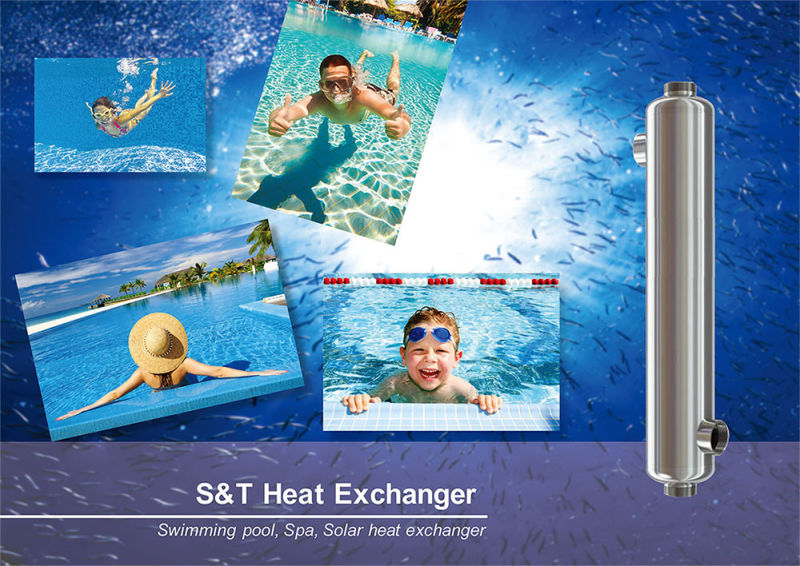 Swimming Pool Stainless Steel Heat Exchanger, 316L Tube Heat Exchanger, Shell Heat Exchanger,