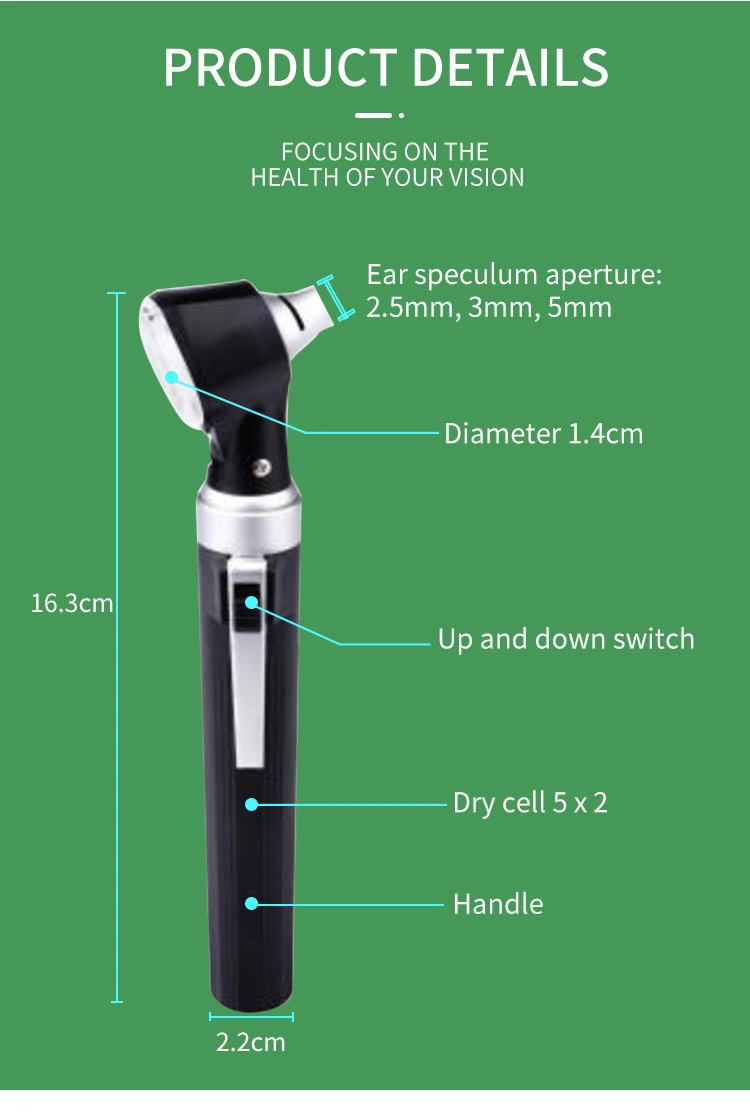 Portable Diagnostic Medical Ophthalmoscope Set Otoscope