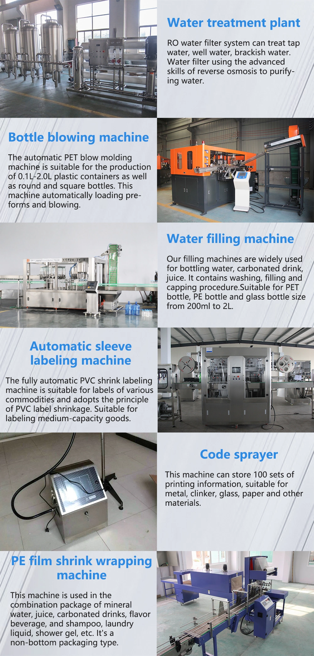 3 in 1 Water Beverage Bottling Machine Automatic Washing Filling and Sealing Bottle Water Making Machines