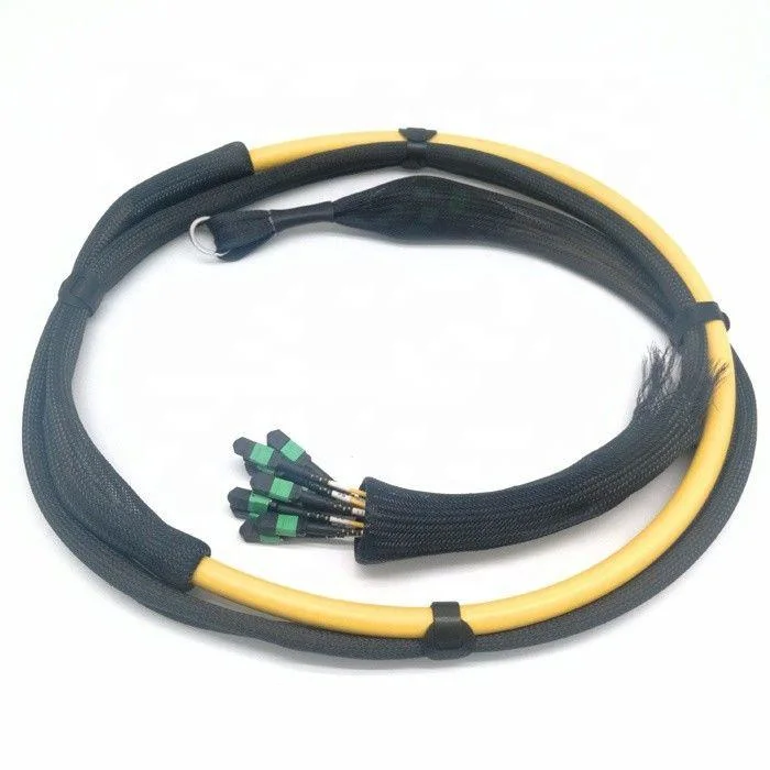 Optical Fiber 8-144 Core MPO MTP Patch Cord Trunk Cable Single Mode OS2 MTP/MPO Breakout with Pulling Eye