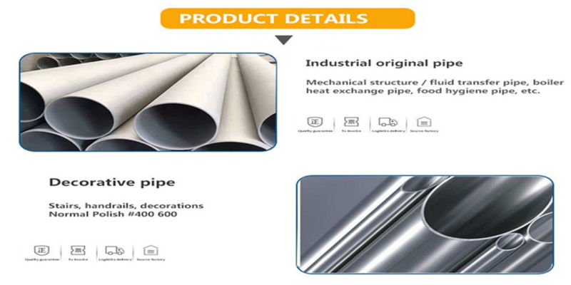 304 Stainless Steel Industrial Pipe/Tube Seamless and Welded