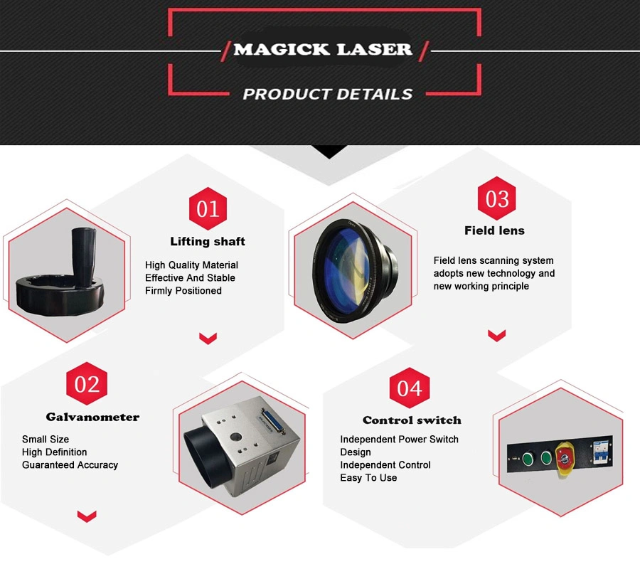 20W 30W 50W Laser Marking Fiber Laser Printing Machine for LED Bulb Logo