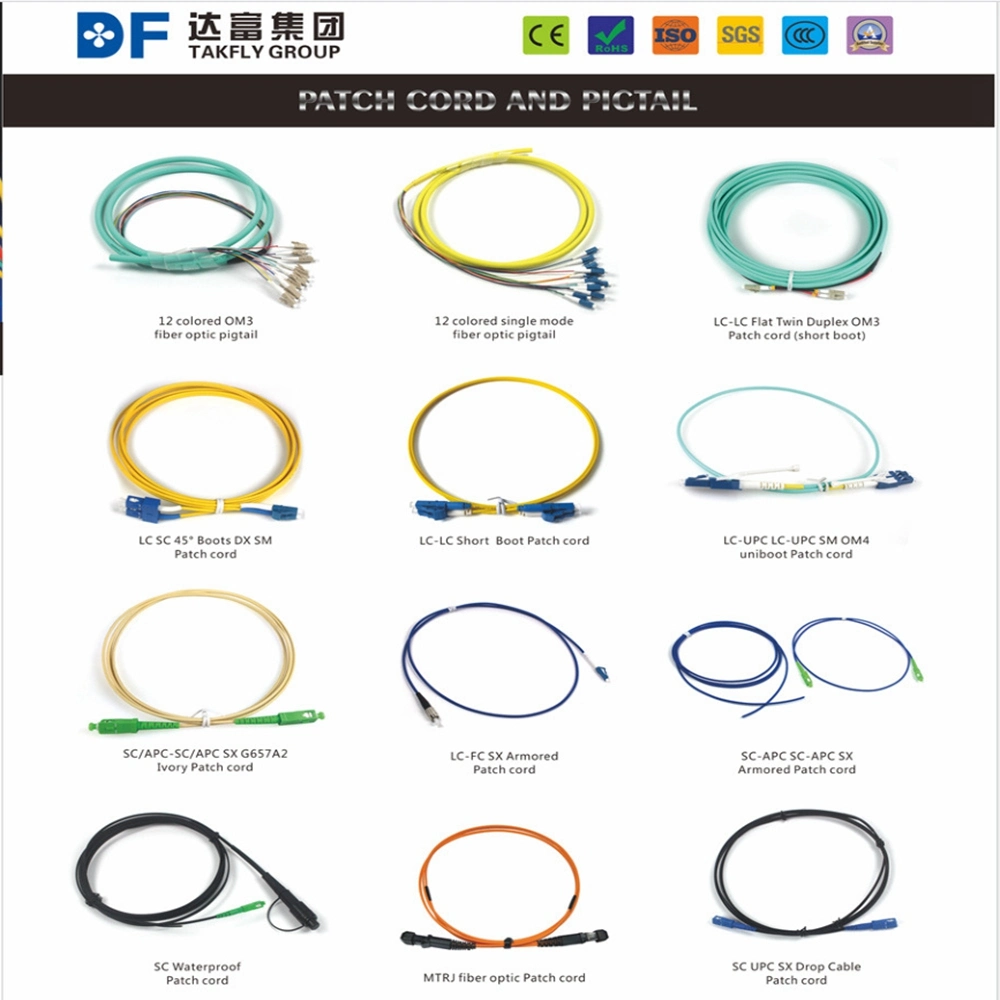 Optic Fiber 5m Sc-Sc Sm Fiber Optic MPO/MTP Patch Cord