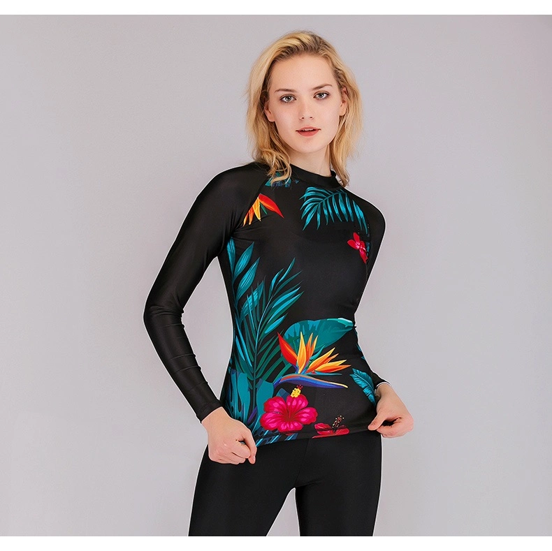 Girl's Swimming Surfing Diving Wetsuits Upf50 Rashguard Swimsuit Swimming Clothing Long Sleeve