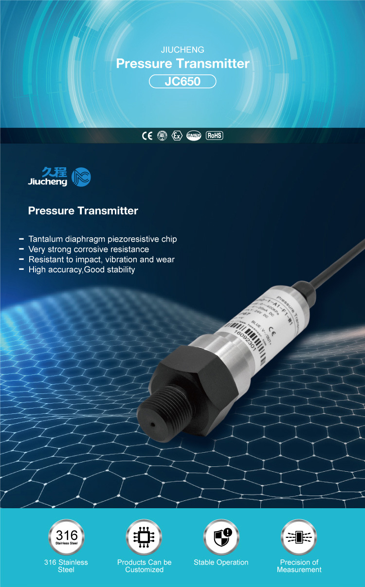 Sumersible Pressure Transducer for Liquid Monitoring (JC650-12)