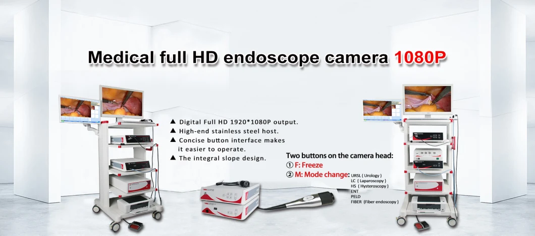 Cheapest Complete Set Laparoscope Tower Laparoscope Devices with Medical Endoscope Camera