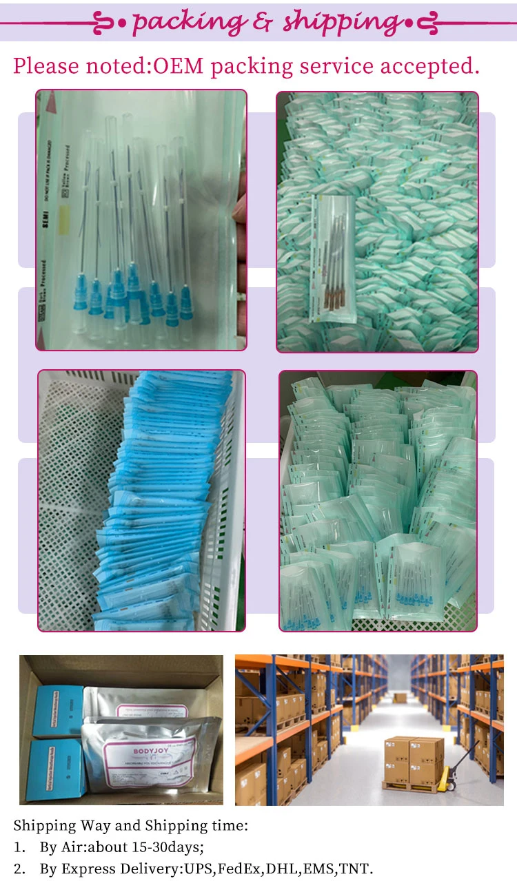 Best Quantity Pdo Thread Microcanula for Atraumatic Filler Injections for Nose Face Lift