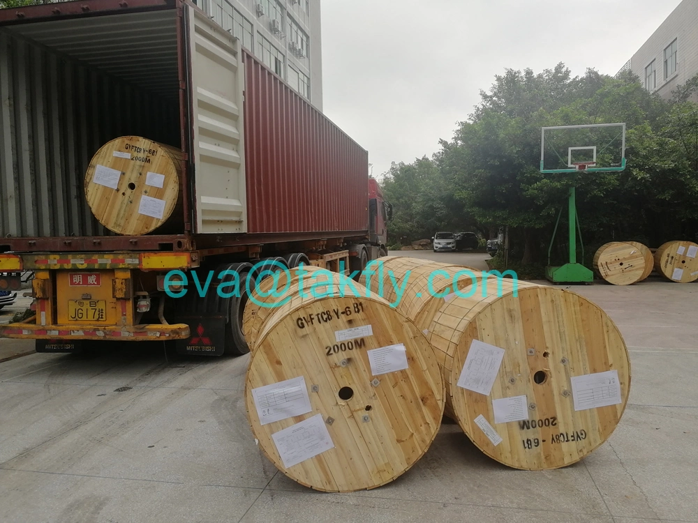 4f 6f 8f 12f 24f Outdoor Underground Non-Metallic Fiber Optic Cable GYFXTY