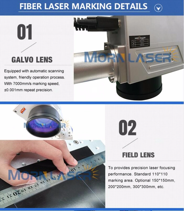 10W 20W 30W 50W Fiber Laser Marking Machine Use Raycus Max Laser Hot Sale