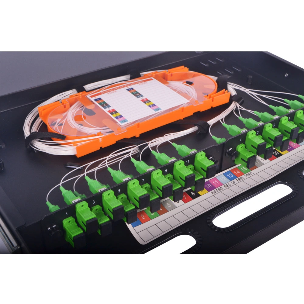 24 12 Core Rack Mount Splicing Fiber Optic Patch Panel/ODF