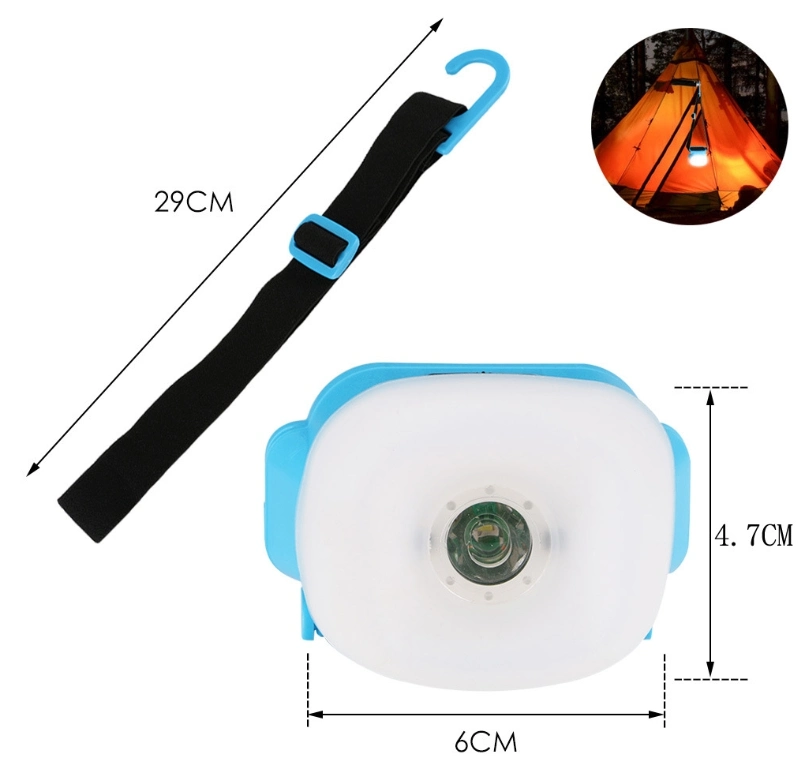 LED Fishing Camping Hiking Headlamp Flashlight 3AAA Battery LED Head Light COB Torch Light