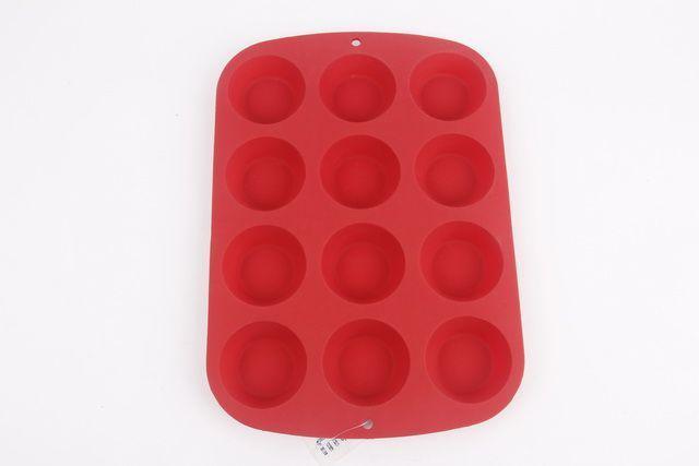12 Round Silicone Cake Mold Mould with Round Holes