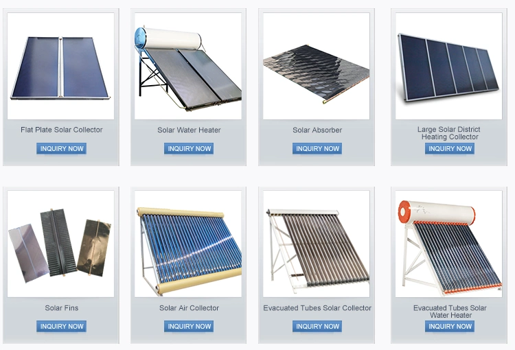 Hot Black Film Selective Coating Flat Plate Solar Collector for Solar Collectors