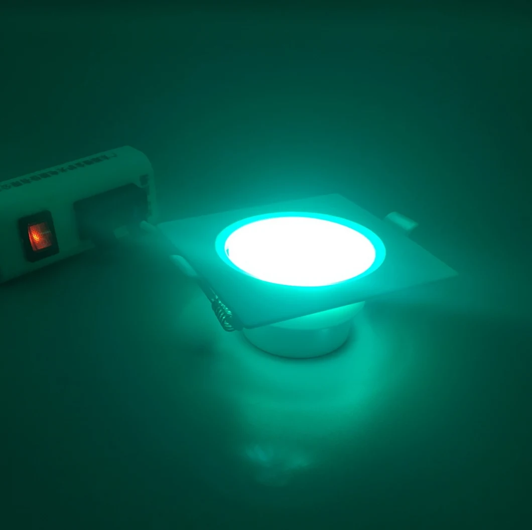Hotsale RGB Spotlight Square Round LED Spot Lights Recessed Ceiling Down Light Color LED Spotlight