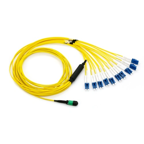 Monomode MPO-12*LC Connector Trunk Data Center Fiber Optic Jumper/Patch Cord