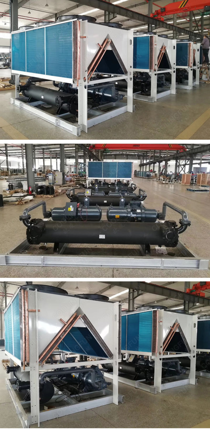 China Manufacture HVAC Industrial Air Cooled Screw Type Water Chiller