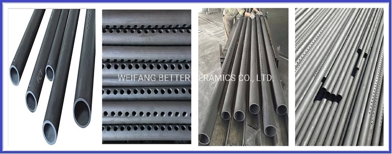 Oxidation resistance Reaction Sintering Silicon Carbide Cooling Pipe