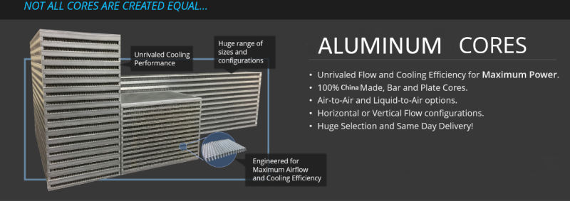 Full Aluminum Bar Plate Heat Exchanger Oil Cooler Radiator Intercooler Core