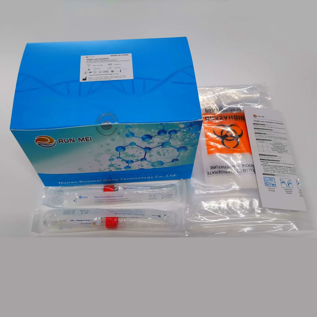 Ce FDA Approved Disposable Tube with Swab, Disposable Sterile Samplers, Medical Disposables Single Use Samplers