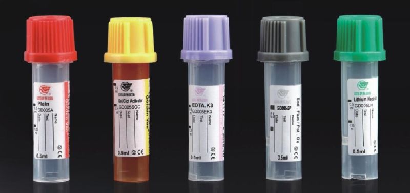 Plain Tube Micro Blood Collection Tubes Micro Blood Vacutainer Tube