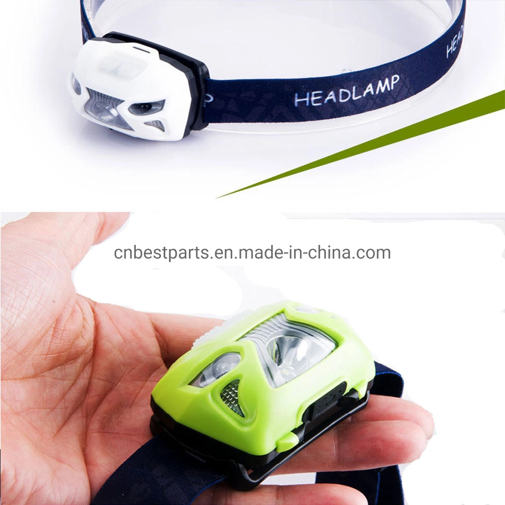 USB Rechargeable Headlight Head Torch White Red Light COB LED Headlamp