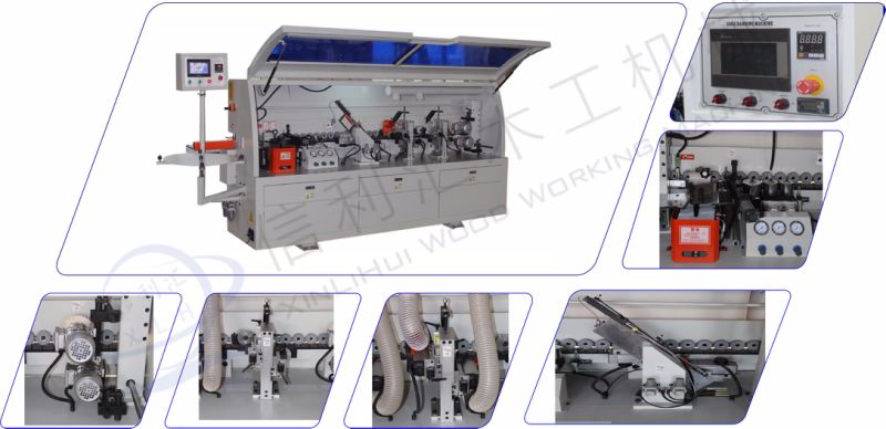 Double Trimming Semi Auto PVC Edgebander/ Automatic Edge Banding Machine/ Woodworking Machinery Industrial PVC Laser Edge Banding Machine