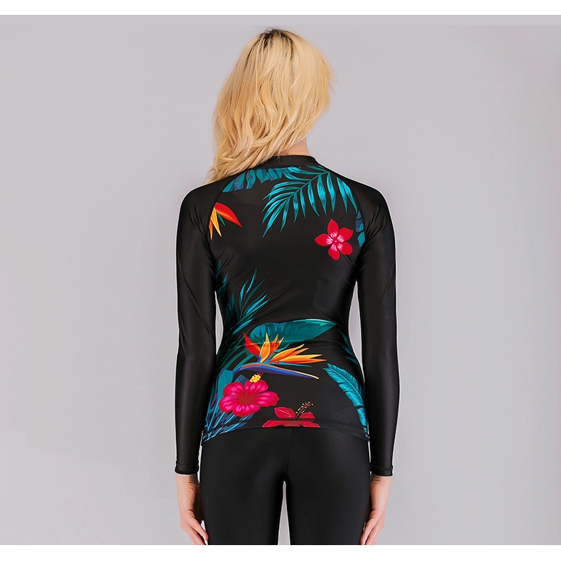 Girl's Swimming Surfing Diving Wetsuits Upf50 Rashguard Swimsuit Swimming Clothing Long Sleeve