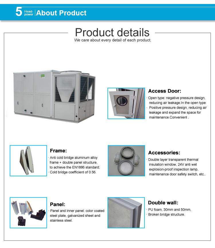 Supermarket Air Conditioner Industrial Cooler Rooftop Exchanger Air to Air