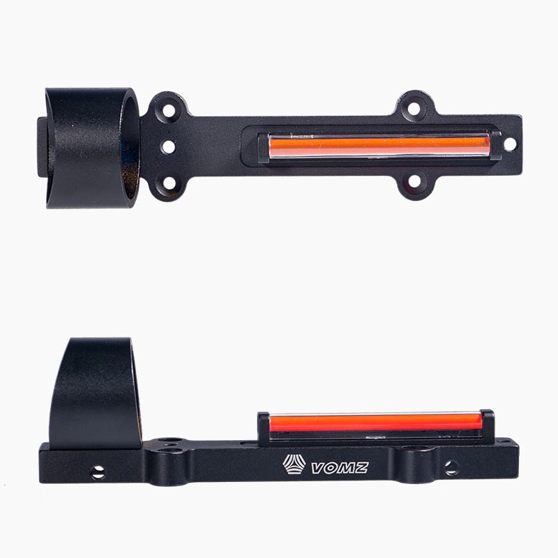 Red Fiber Optic Sight 1X Red DOT Sight Hunting Scope Fit Guns Rail Hunting