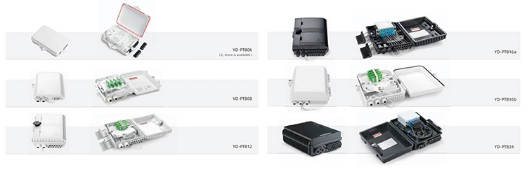 FTTH 4 Core Mini ABS/PC Fiber Optic Terminal Box Fiber Optical Splicing Box