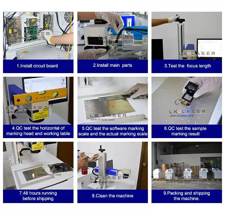 Movable Work Table Work Platform Automatic Belt Conveyor Optical Fiber Laser Marking Equipment