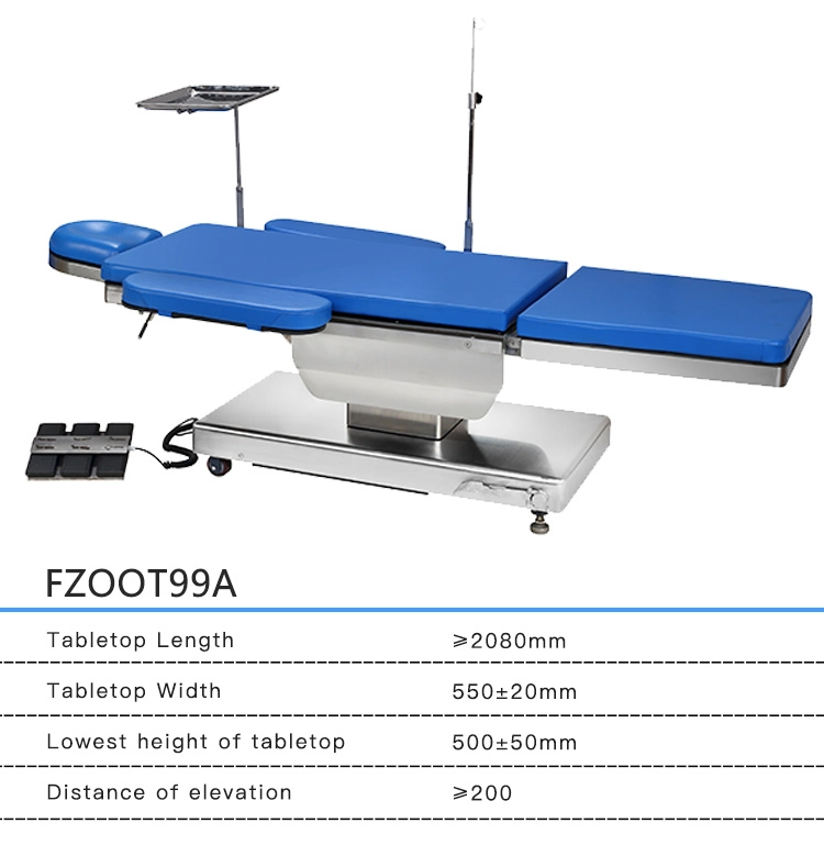 Factory Price Hot Selling Stainless Steel Electric Operating Theater Ent Ophthalmic Instrument Tables (HFOOT99A)