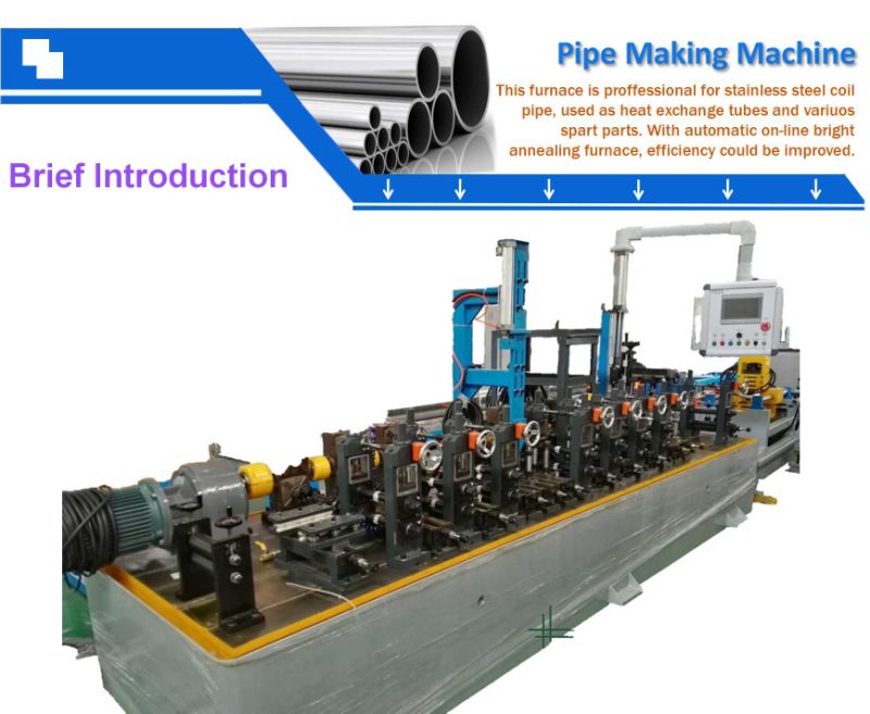 Heat Exchanger Flexible Metal Corrugated Steel Pipe Welding Line